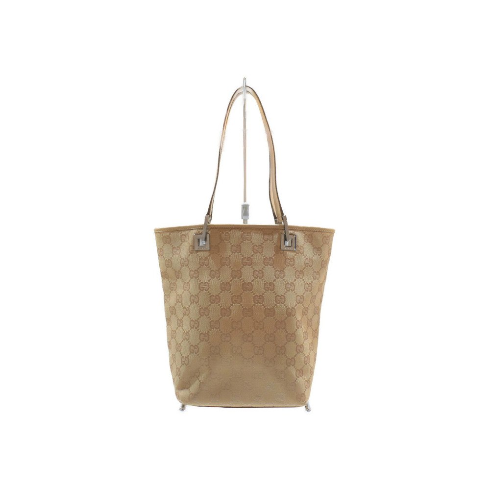 GUCCI Monogram tote bag beige GG canvas Brown